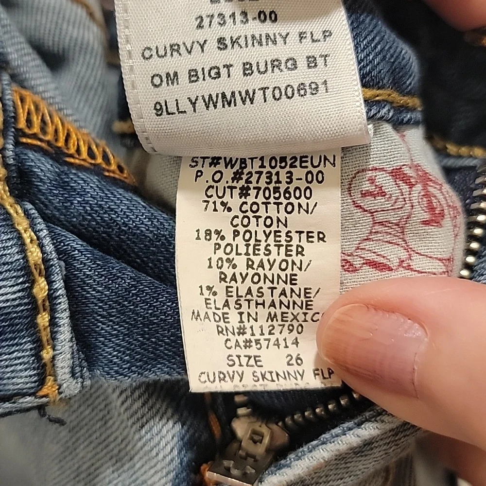 True Religion Women's Light Blue Skinny Jeans Size 26 - Picture 5 of 12